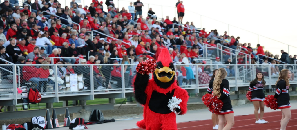 Boone Central High School Mascot at game